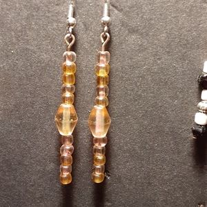New hand beaded earrings
